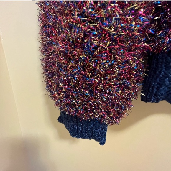 Women Shinny Knit Handmade Sweater- Holiday Gift- - Picture 2 of 8